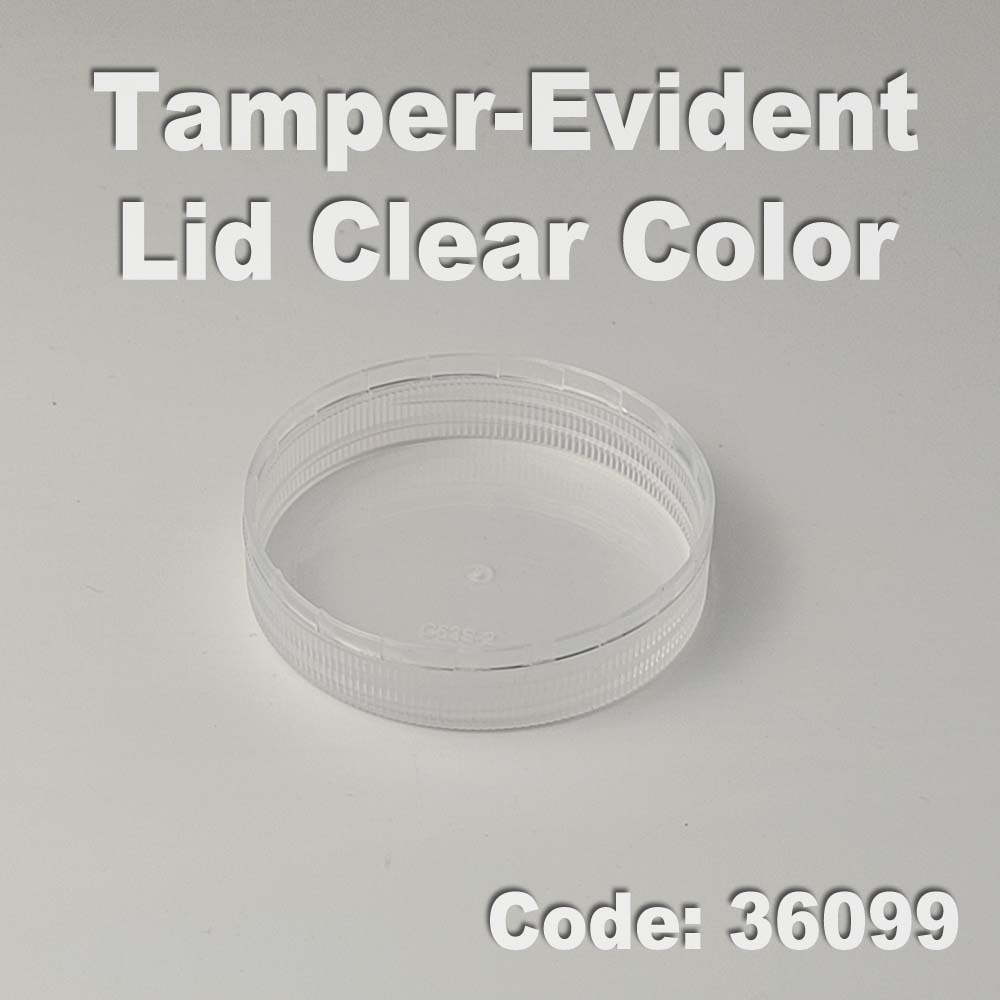 gold tamper evident lid 63mm